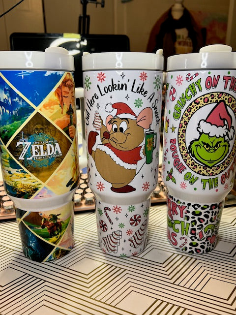 Stainless Steel Sublimation 40oz tumbler with design