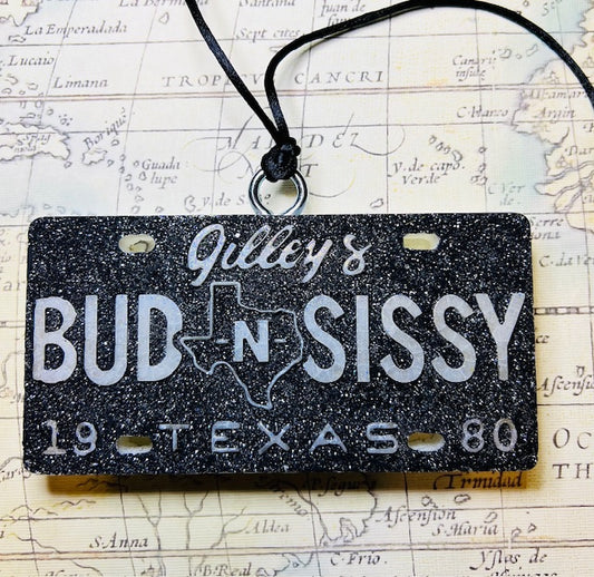 Bud & Sissy License Plate Freshie