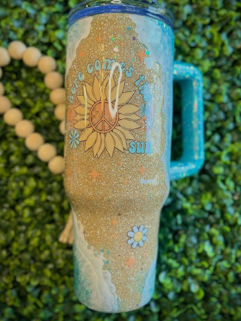 Beach 40 oz  Stainless Steel Tumbler