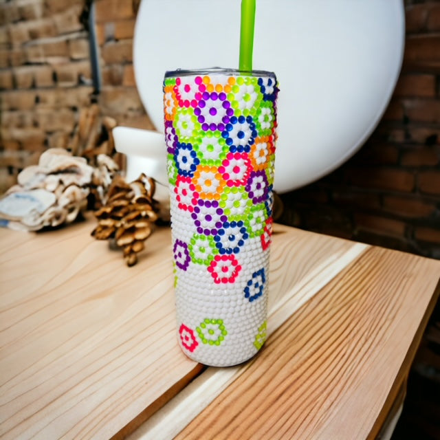 Bling Flower Tumbler