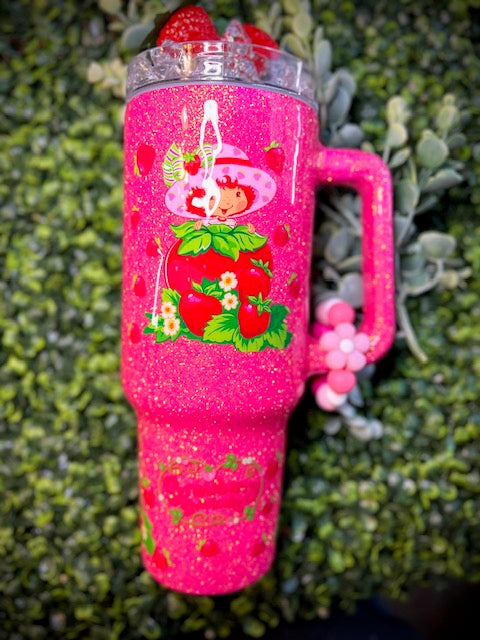 Strawberry 40 oz Tumbler (Newer version)